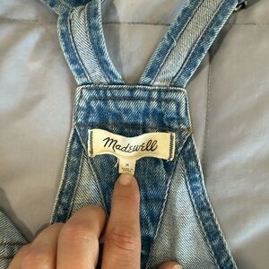 Madewell Light Wash Denim Overalls